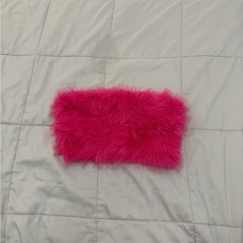 Fuzzy Pink Crop Top